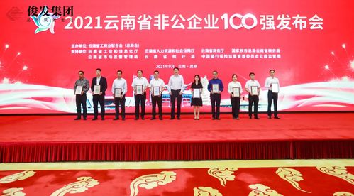 云南非公企业百强榜揭晓,俊发蝉联榜首