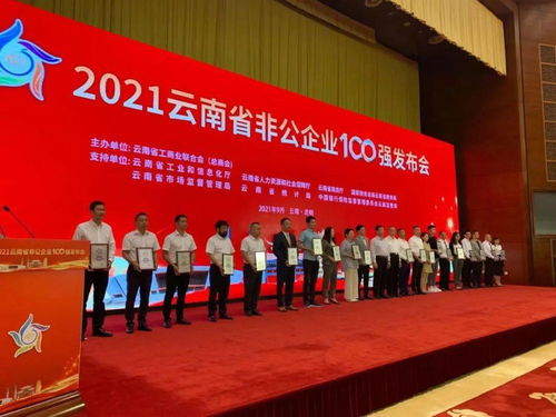 2021云南省非公企业100强出炉丨门槛提高 聚集滇中...今年的 非公百强 有什么特点